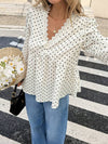 Romantic Polka Peplum
