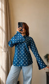 Blue Bell Sleeves Kurti