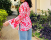 Gulnaar Kurti (Classic Floral Pink )