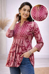 Berry Paisley Anarkali Kurti