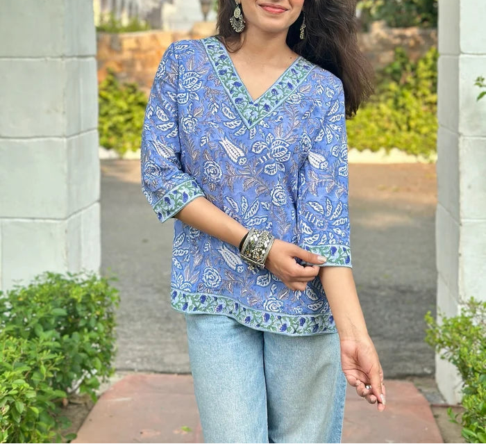 Horizon Blue Kurti
