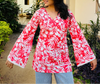 Gulnaar Kurti (Classic Floral Pink )