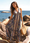 Azure Paisley Dress