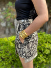 Affair Floral Block Print Skort