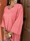 Soft Pearl Dobby Co-ord Set