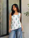 Sky Blue Halter Short Kurti