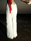 Vestraa Ivory Wide-Leg Cotton Pants