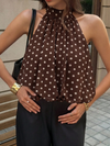 Mocha Dot Escape Top