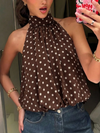 Mocha Dot Escape Top