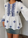 Baby Blue Boho Peplum