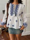 Baby Blue Boho Peplum