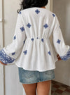 Baby Blue Boho Peplum