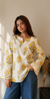 Pankhuri Bell Sleeves Kurti - Vestraa