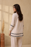White Cotton Flex Chikankari Co-Ord Set