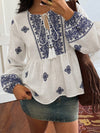 Baby Blue Boho Peplum